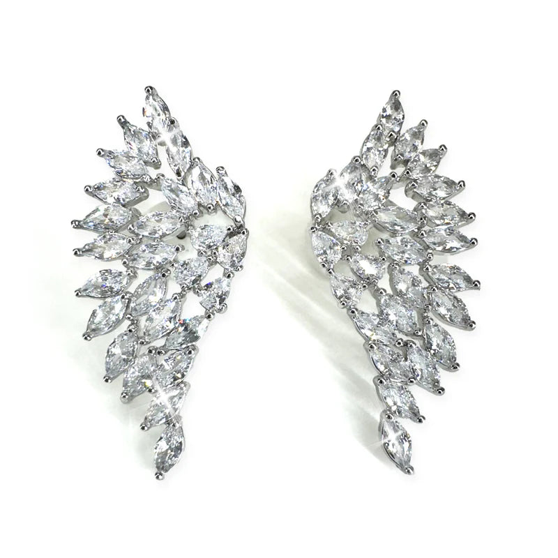 Angel Wings Silver Earrings