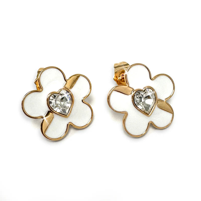 Daisy Clear Crystal Earrings