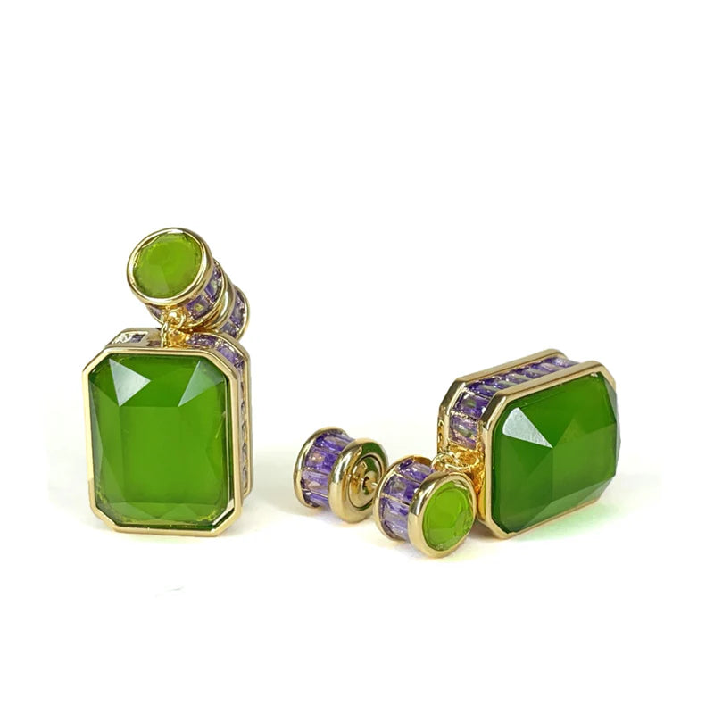 Dark Green Earrings