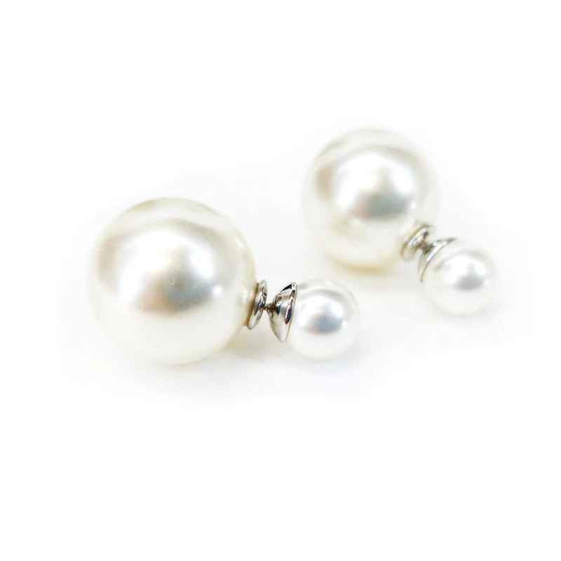 Double Bubble Pearl Earrings