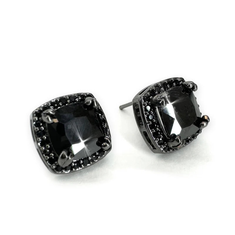 Midnight Crystal Stud Black