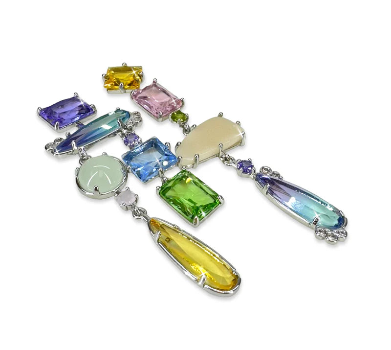 Multi Crystal Earrings