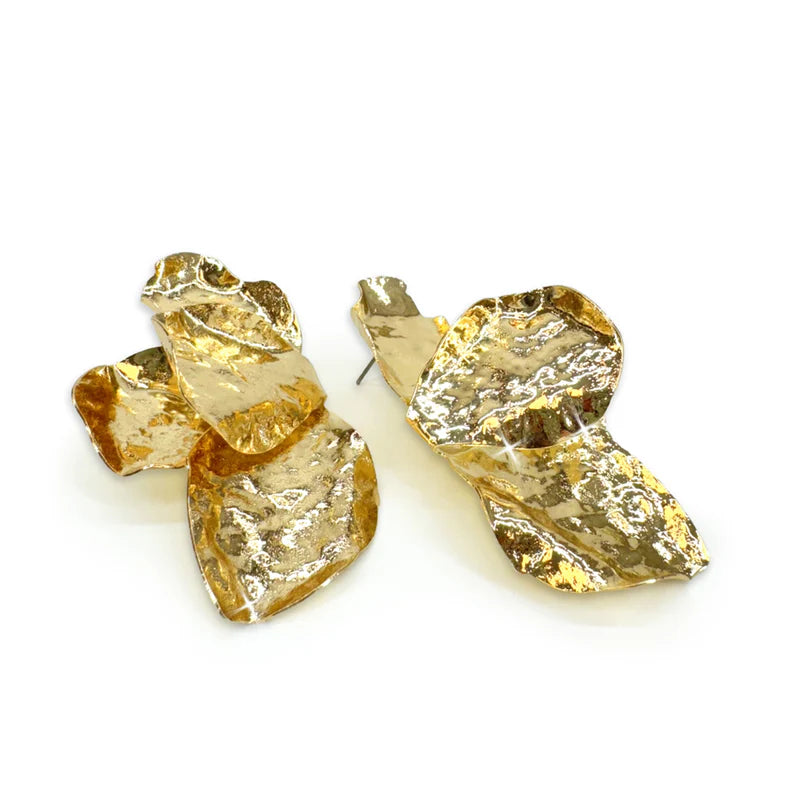 Neo Petal Gold Earrings