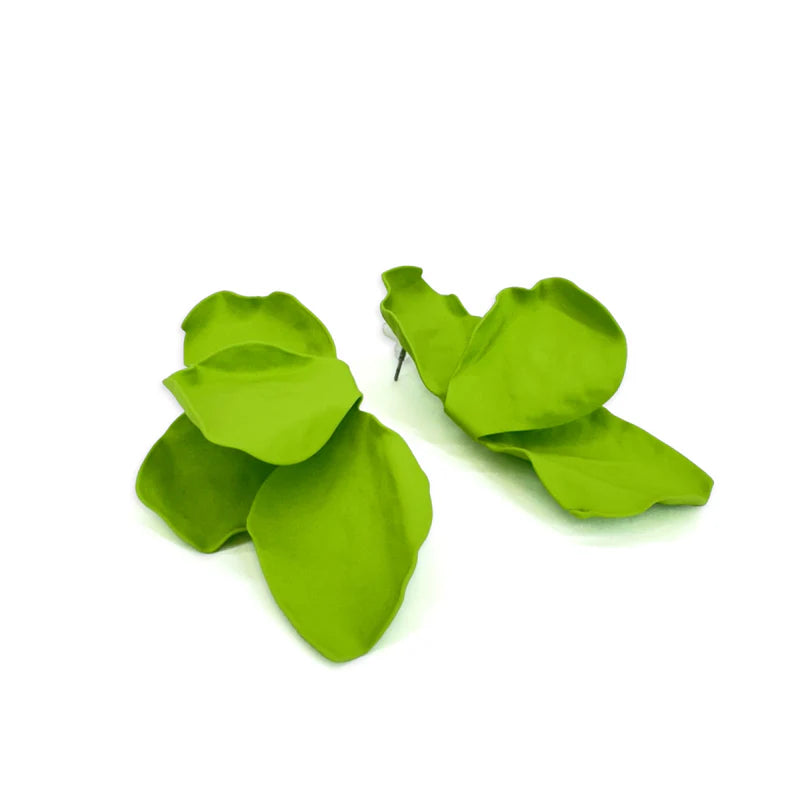 Neo Petal Green Earrings