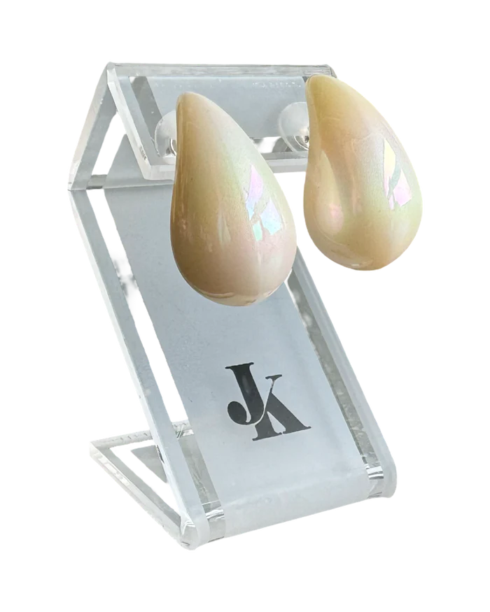 Luminous Teardrop Earrings - Mother Of Pearl