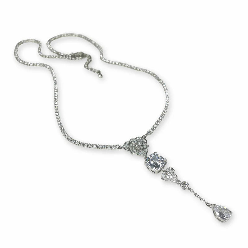 Crystal Silver Necklace