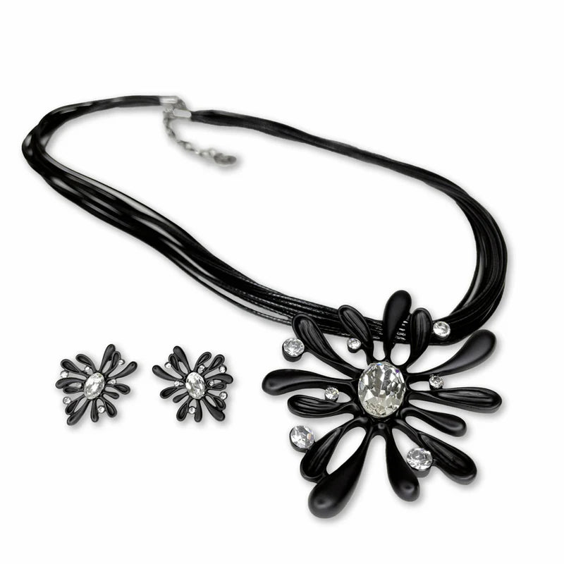 Necklace Evening Flower Set