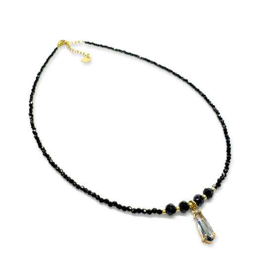 Midnight Drop Black Necklace