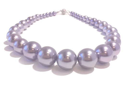 Necklace Wilma Flintstone Pearls Lavender