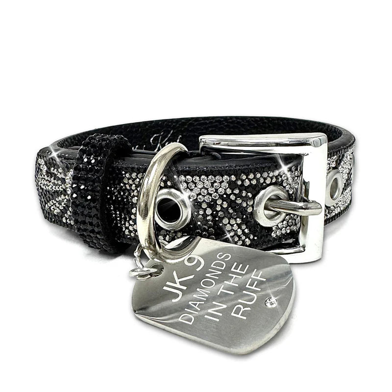 Flower Power Diamonds in the Ruff Dog Collar