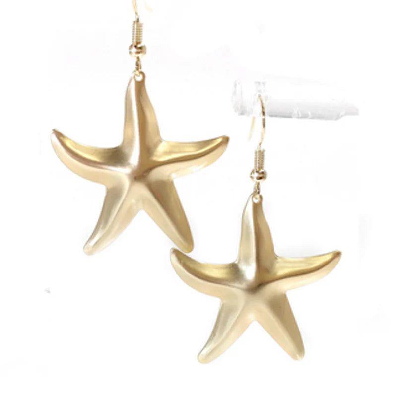 Starfish Gold Earrings