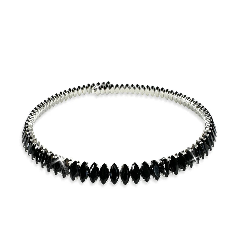 Black Crystal Choker Necklace