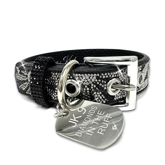 Flower Power Diamonds in the Ruff Dog Collar